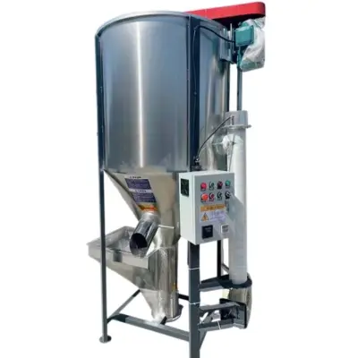 Вертикальный шнековый смеситель полимерного сырья